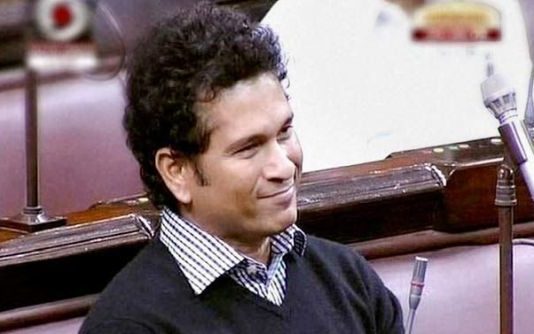 हंगामे के कारण राज्यसभा में नहीं बोल पाए सचिन तेंदुलकर
