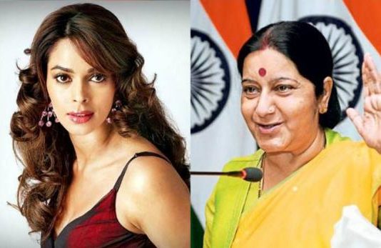मल्लिका शेरावत ने सुषमा स्वराज से मांगी मदद