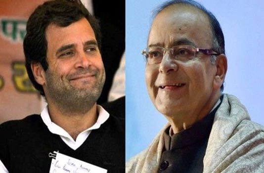 राहुल ने साधा जेटली पर निशाना, कहा, “राफेल डील में कुछ काला है”