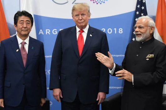 G-20 summit: भारत, जापान और अमेरिका के बीच त्रिपक्षीय बैठक, मोदी ने दिया ‘JAI’ का नारा