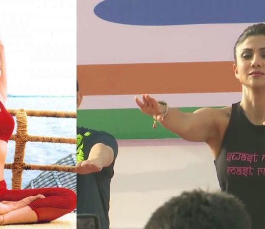 International Yoga Day 2019: बॉलीवुड की फिटनेस आइकॉन शिल्पा शेट्टी ने किया योग, देखिए तस्वीरें