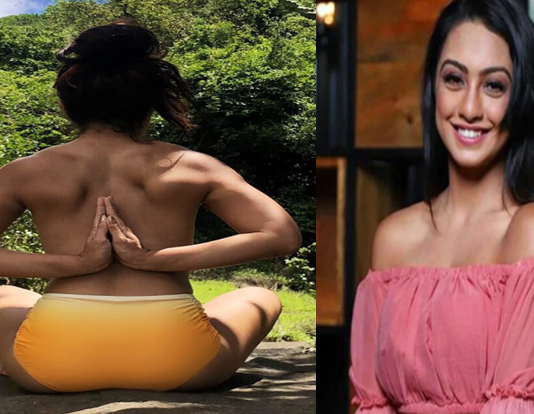 pics: टॉपलेस होकर इस एक्ट्रेस ने किया योग, Social Media पर तस्वीरें हुई वायरल