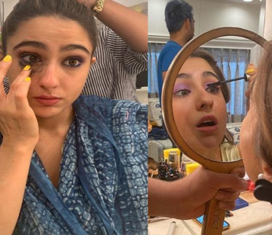 मेकअप ने किया Sara Ali Khan का बुरा हाल, शेयर की फोटो तो फैंस ने किए गंदे-गंदे कमेंट