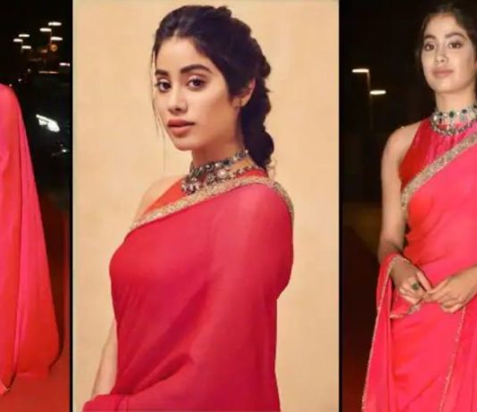 सोशल मीडिया पर छाया एक्ट्रेस Janhvi Kapoor का साड़ी अवतार, फोटो वायरल