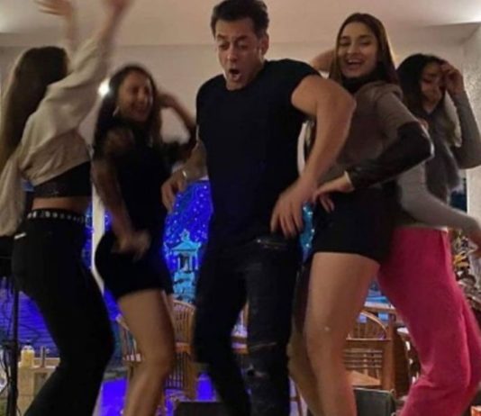 अपनी हिरोइनों के साथ सलमान खान ने लगाए ठुमके, सोशल मीडिया पर छाई तस्वीरें