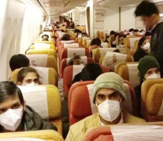 कोरोना वायरस के खौफ के बीच चीन के वुहान से 324 भारतीय छात्र पहुंचे दिल्ली