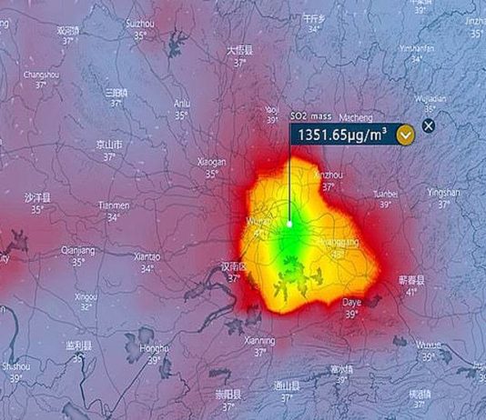 चीन के इस शहर से सैटेलाइट में नजर आई ये तस्वीर , अधिक शव जलाने का शक