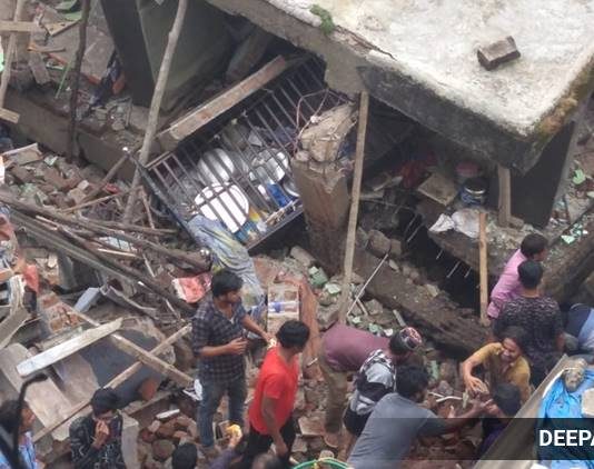 महाराष्ट्र : ठाणे के भिवंडी में तीन मंजिला इमारत गिरी, 10 की मौत