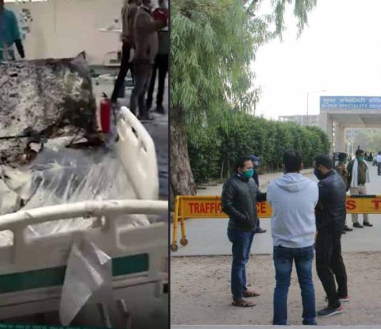 ग्वालियर : कोरोना सेंटर में आग से 2 मरीज झुलसे