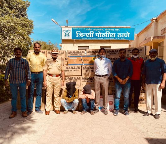 गुजरात में चोरी कर फरार हुआ गैंग चढ़ा औरंगाबाद पुलिस के हत्थे