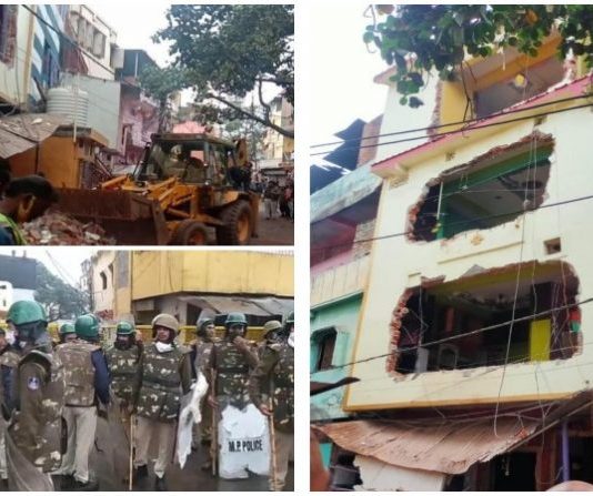 मध्यप्रदेश के ड्रग माफिया हुकुमचंद का अवैध मकान हुआ जमींदोज़