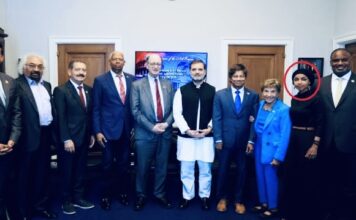 भारत विरोधी इल्हान उमर से मिले राहुल गाँधी, सवालों के घेरे में कॉंग्रेस के प्रिंस